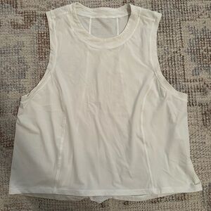 Women's Cream Sleeveless Top